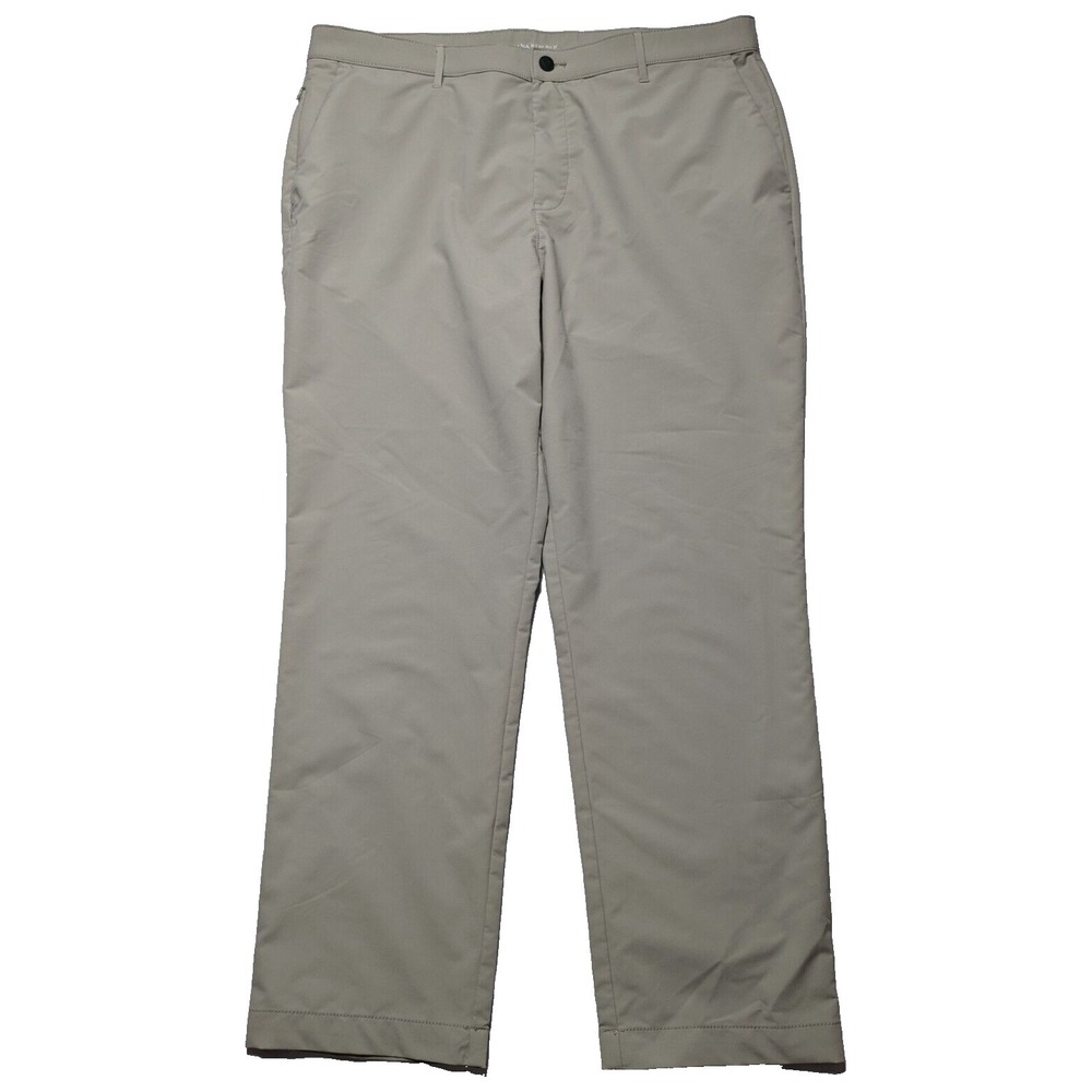 BANANA REPUBLIC Khaki Flat Front Performance Chino Pants -‎ Men 40X30 EUC